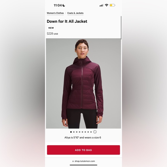Lululemon Down For It All puffer jacket - Picture 4 of 4